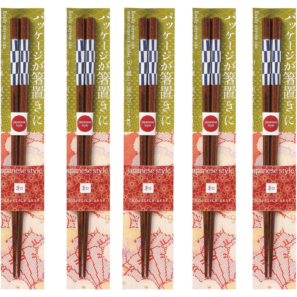 Счастливый набор Изготовлено из Изготовлено в PID3817 J-kitchens Палочки для еды, 5, Дерево, Япония,
