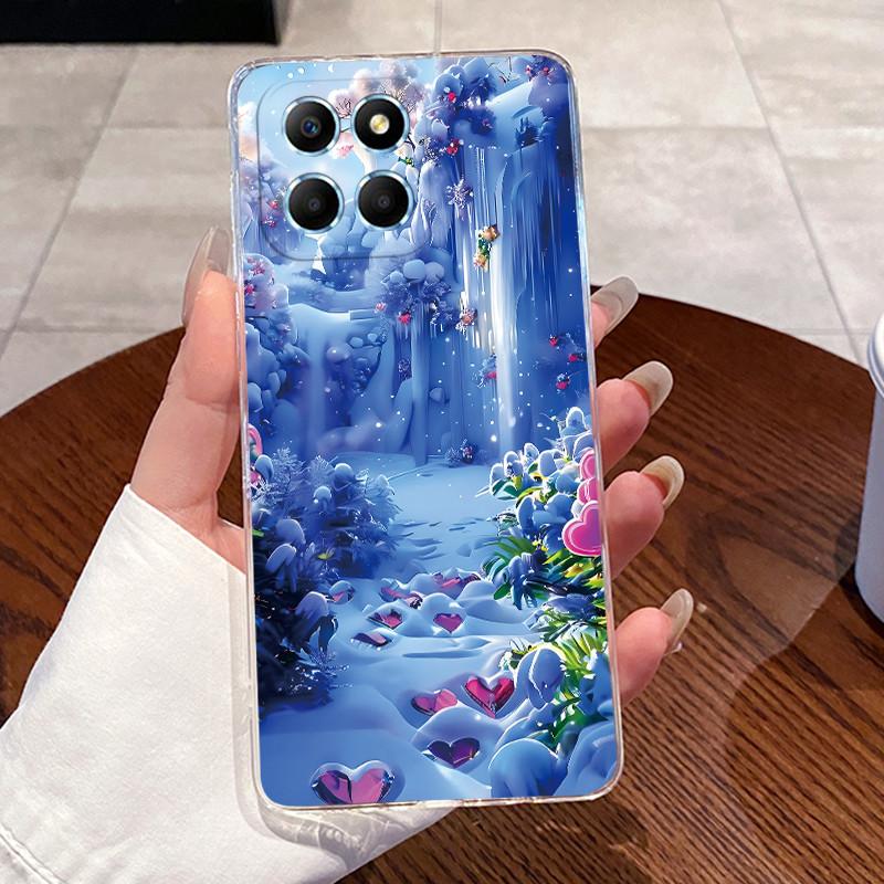 Гелевый чехол для Honor X6 4G/X6S 4G/70 Lite/Play 30M/Honor X8 5G Прозрачный силиконовый мягкий ТПУ задняя крышка Защитный чехол Милый кот