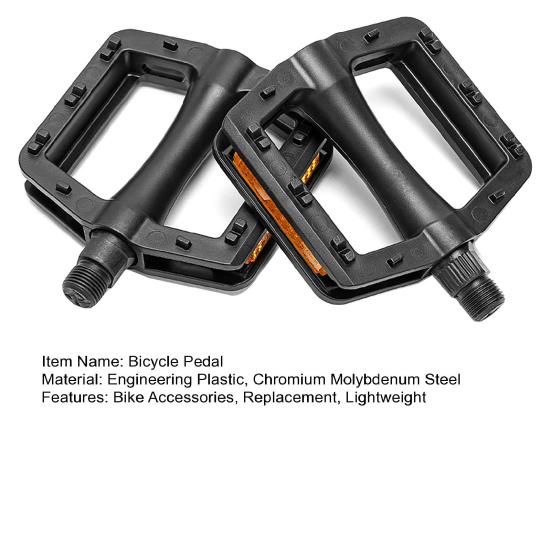2Pcs Bike Pedal Universal Lightweight Left Right Mountain Road Folding Bicycle Flat Pedal Platform Bike Replacement Accessories