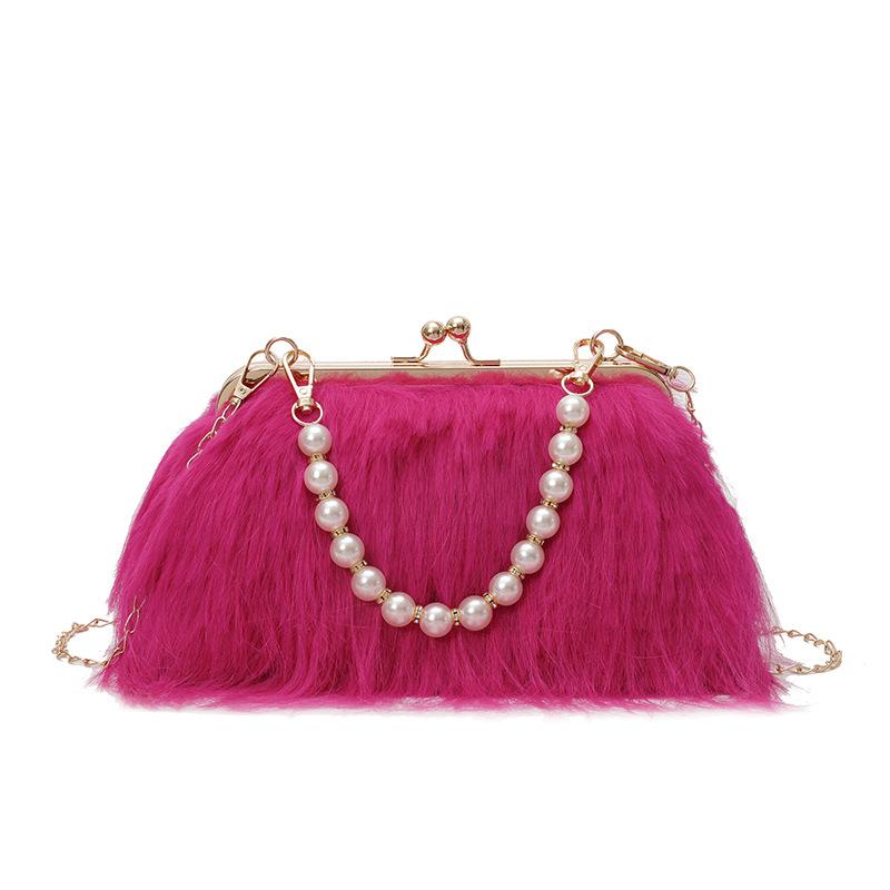 Fringed Pearl Chain Fairy Style Crossbody Bag