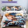 3pcs Duvet Cover Set (1*Duvet Cover + 2*Pillowcase, Without Core), BLEACH Print Bedding Set, Bedroom Decor, All‑Season, Birthday Gift