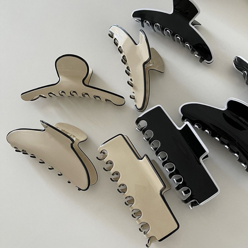 Simple Acrylic Elegant Hairpin Headwear Hair Clip Hair Claw Crab Clamps