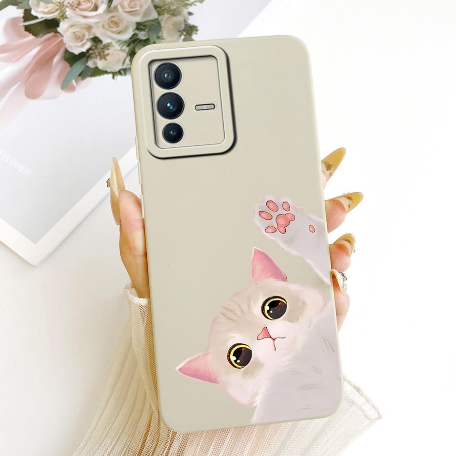 Чехол для Vivo V23 Pro V2132 Милый Мультяшный Кролик Ударопрочный Мягкий ТПУ Чехол для Телефона Для Vivo V23e V 23 VivoV23 Pro Fundas Coque