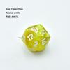 Cross-Border 20-Sided Acrylic Dice with Pearl Texture for Role-Playing DIY Accessories