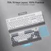 Redragon K655 RGB Wired Mechanical Gaming Mechanical Keyboard with Aluminum Cover Upgraded Socket and Onboard Quiet Linear Red Switches 75% Keyboard,
