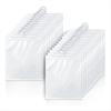 BHBL Hanging Storage Bags 24 Pack, Large Hook 10 X 12.5-Inch Clear Plastic Bags for Classroom, Library and Pharmacy