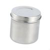 Stainless Steel Dressing Jar Storage Canister with Cover Cotton Balls Holder for Beauty Salons