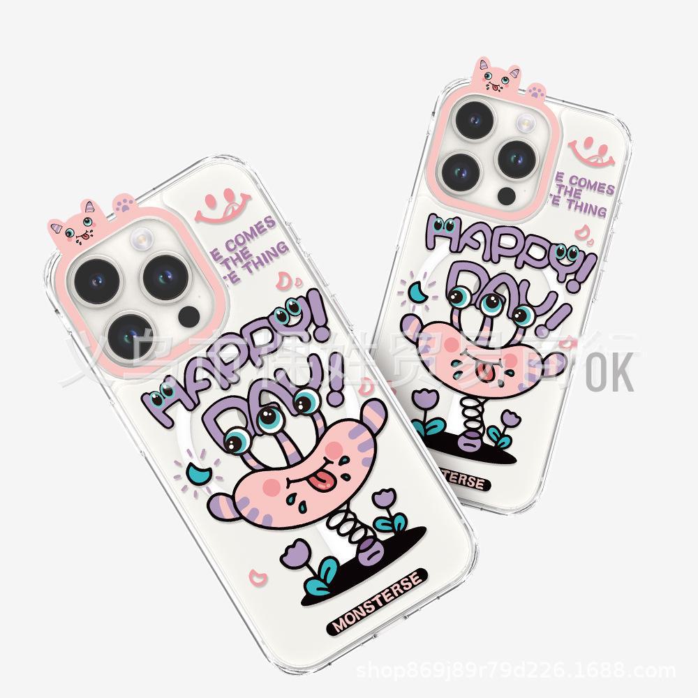 Cartoon Monster Series iPhone 13/14 Protective Cover for Apple 15 Pro Mobile Phone