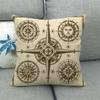 Nautical Elements: Rudder And Compass Digital Printing Short Plush Pillow Covers For Car Sofa Office Cushion Cover Home Goods