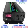 Pure Sine Wave Inverter 12V To 6000W AC220V Voltage Transformer Power Converter Solar Inverter