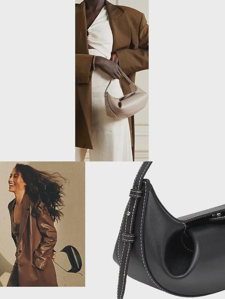 YUZEFI Fortune Cookie Retro Leather Clutch Bag for Women