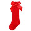 Newborn Baby Girl Knee High Socks Autumn Clothes Long Socks Thin Mesh Stockings with Bow for Infants Baby Items Clothing
