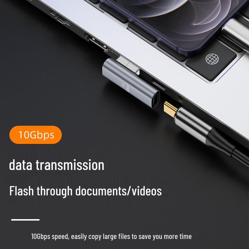 USB A Male на Type-C Female Адаптер, Двунаправленный Стерео, Изгиб Вверх/Вниз, Полнофункциональный 3.1 Мобильный Адаптер