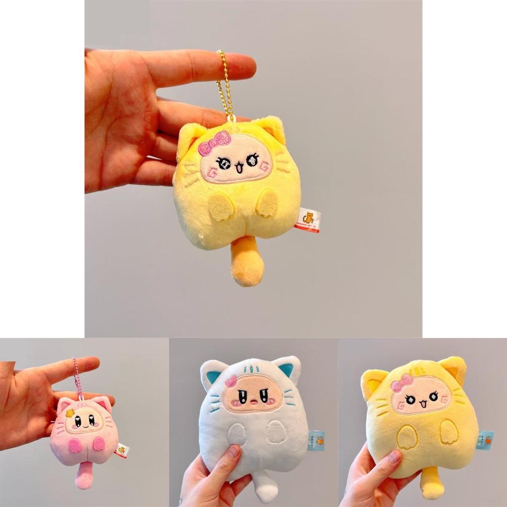 Милая мультяшная кошка, плюшевая игрушка, кукла, подвеска-украшение