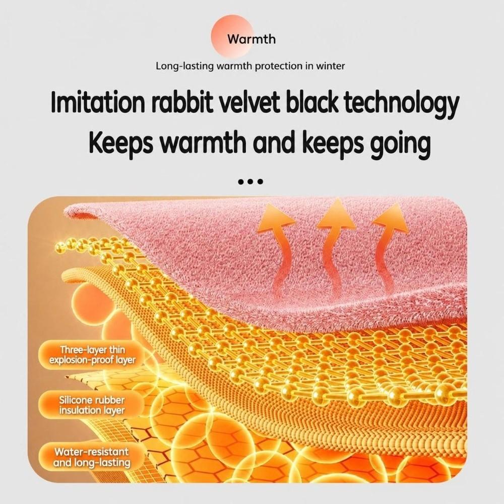 With Removable Faux Rabbit Fur Cover Hot Water Bag 1000/2000ML Hand Warmer  Winter Heating