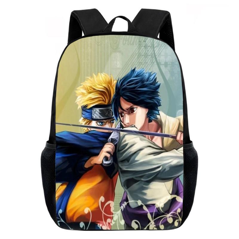 Naruto Anime Printed Kids School Backpack Elementary Students Lightweight Ergonomic Dual-Shoulder Bag Unisex