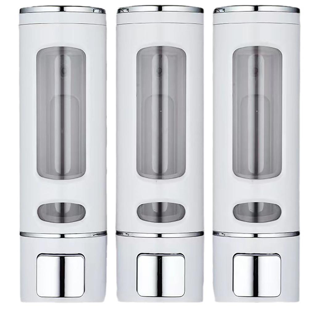 400ml 3 Head Shower and Lotion Dispenser Waterproof Shampoo Body Wash Container Wall Mounted Suitable for Home Hotel Restaurant