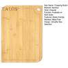 Bamboo Cutting Boards for Kitchen Double-Sided Chopping Board Large Multi-Functional Fruit Cutting Board for Meat Vegetables Charcuterie Board And
