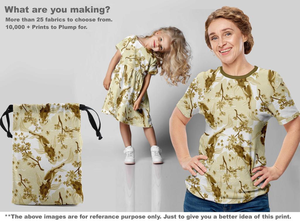 oneOone Хлопковая гибкая темно-оливково-зеленая ткань, азиатский японский швейный материал для койфиша, ткань с принтом в ярдах, 40 дюймов