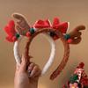 Праздничный ободок с рогами северного оленя - Милый плюшевый головной убор для женщин