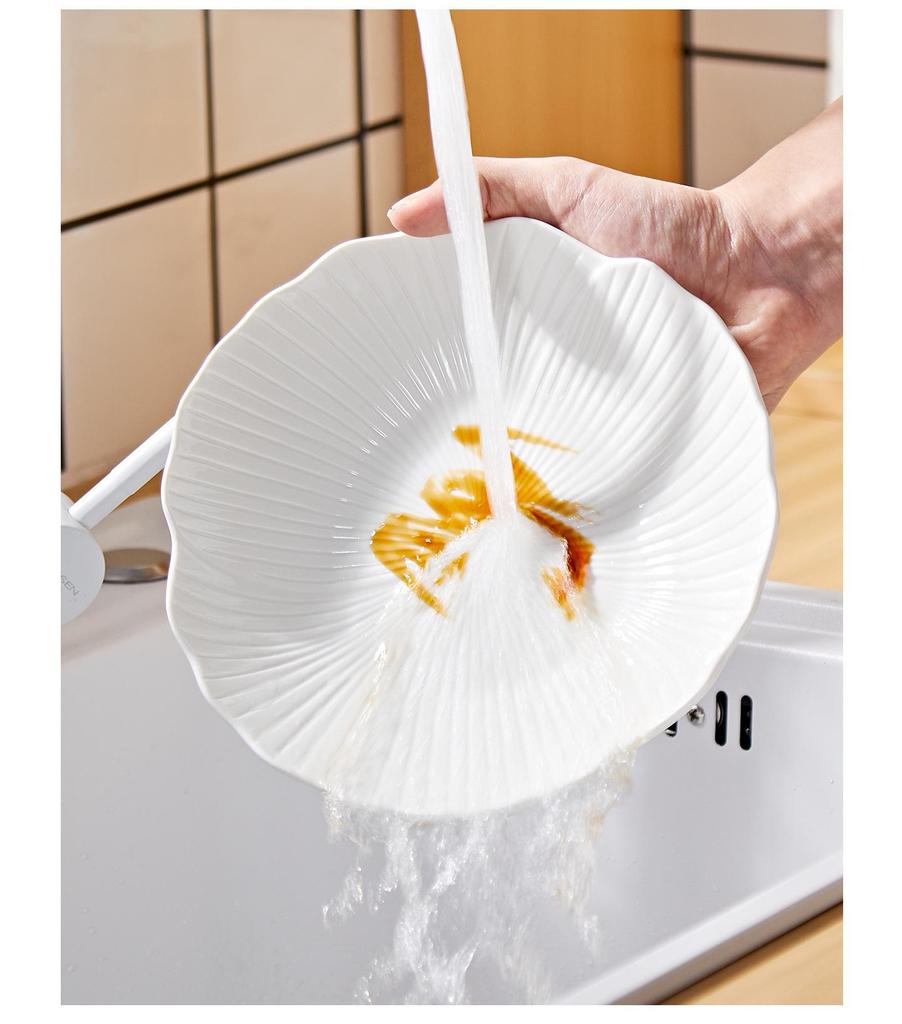 Набор белых керамических тарелок для супа и салата - Посуда в западном стиле для дома и отеля