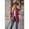 2026 Autumn New Women's Solid Color Ribbed Brushed Casual Long-Sleeve Cardigan Jacket