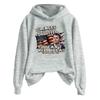 Ladies Fashion Casual Long Sleeve Printed Round Neck Hoodie Pullover Top