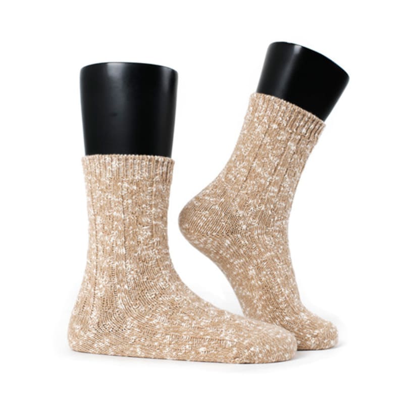 Женские носки из двойной шерсти Abiruz бежевые