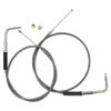 Throttle and Idle Cable Set Idle Cable with 90° Elbow Fitting 56579-02A for Davidson FXST FLST FLT XL Replacement Part