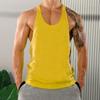 Мужской летний жилет с круглым вырезом без рукавов со спиной-борцовкой, спортивные топы для отдыха, быстросохнущие, однотонные, свободного кроя, для отдыха, для улицы