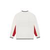 Li Ning Sports Lifestyle Series Logo Color Block Loose Fleece O-Neck Long Sleeve Hoody Winter Women Hoody Off-White AWDSH70-1