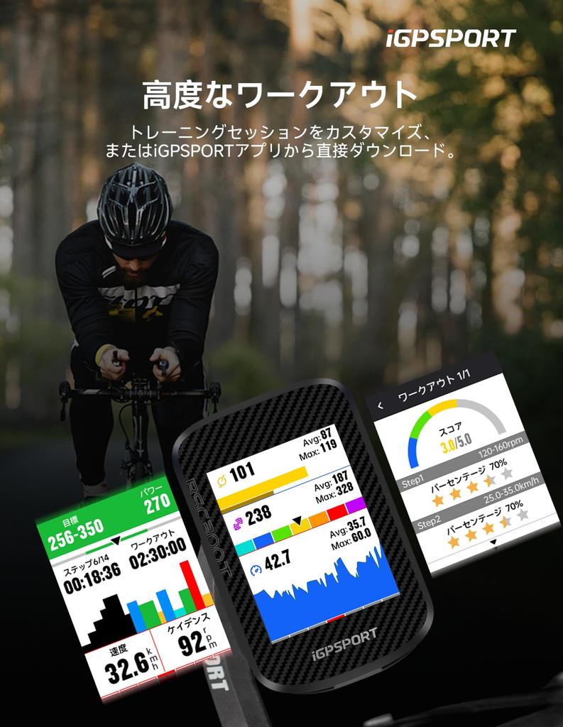 Велокомпьютер iGPSPORT BSC300T с картой Цветной Совместимый с Fast 130 Данные IPX7 Синхронизация Strava Сенсорный экран, GPS, Дисплей, Оповещения о сходе с маршрута, 2,4-дюйма