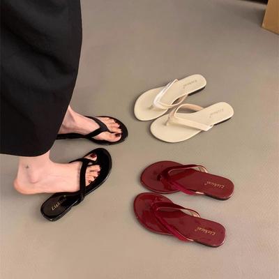 Мода Новый Стиль Модные с Конфетным Цветом Женские Шлепанцы Вьетнамки Женские Пляжные Противоскользящие Шлепанцы Сандалии Пляжные Тапочки Большой Размер