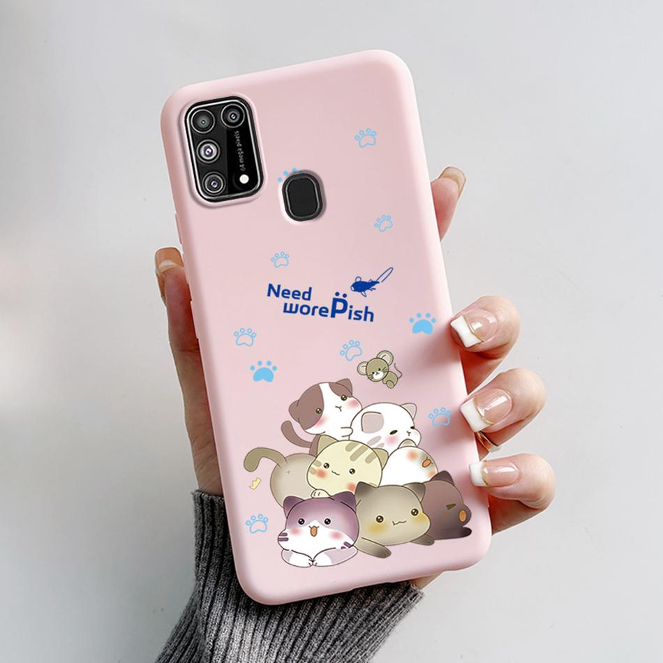 Чехол для Samsung Galaxy M31 Милый Мультяшный Задняя Крышка Силиконовый Мягкий TPU Чехлы для Телефона Для Samsung M31 Prime M 31 s Galaxy M31s Бампер