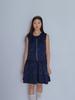 Bomnal Boutique Zip-Up Mini Dress _ Navy