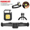 Mini Portable Keychain Light Waterproof Flashlight Rechargeable USB Charging Emergency Work Light Powerful Outdoor Camping Torch