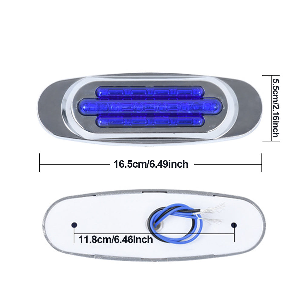 Светодиодные габаритные огни для грузовиков, боковые габаритные огни, 24 В, 16 светодиодов, проблесковый маячок для прицепа, универсальные сигнальные лампы