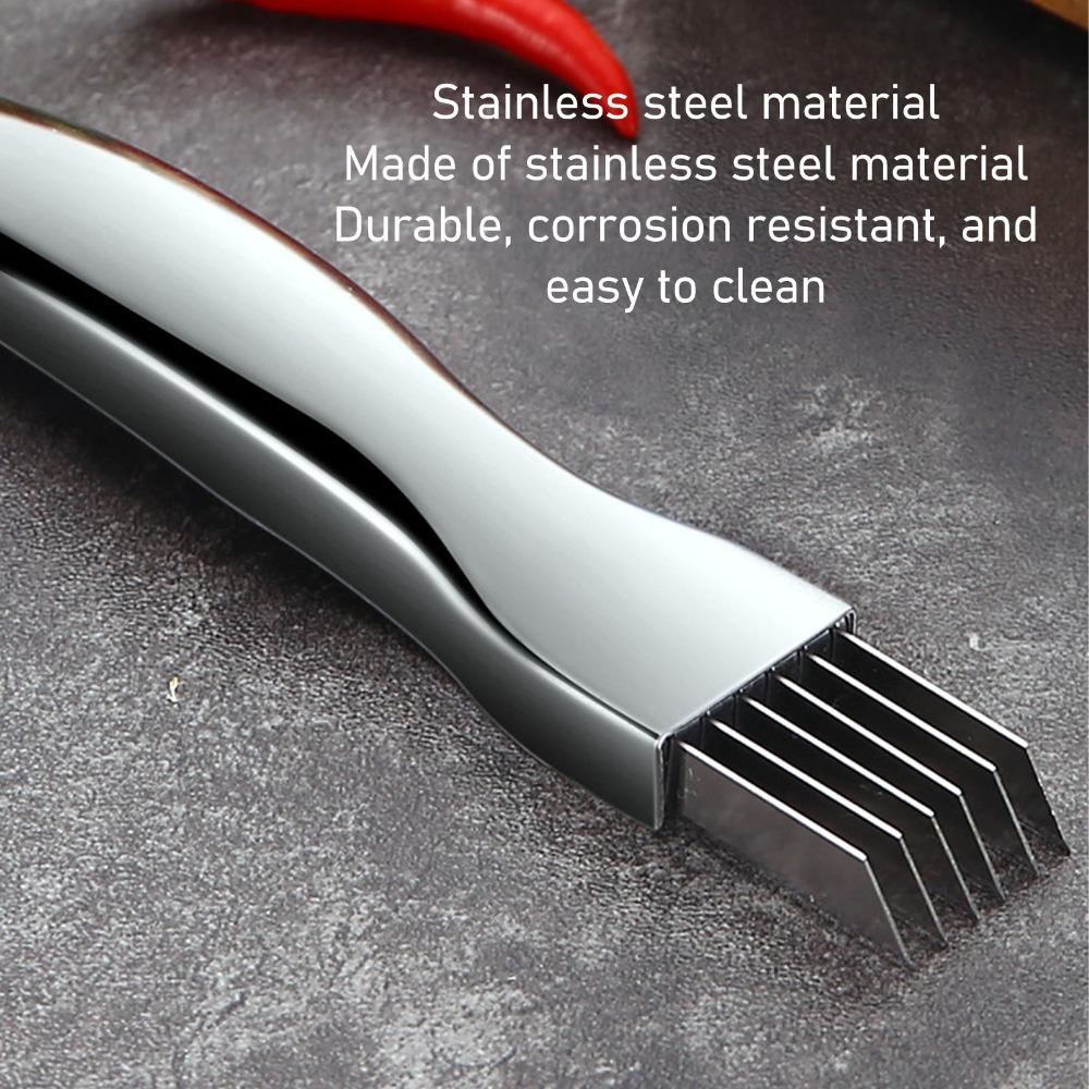 Stainless Steel Scallion Cutter Sharp Ultra Fine Vegetable Cutter Time Saving Efficient Green Onion Slicer Kitchen