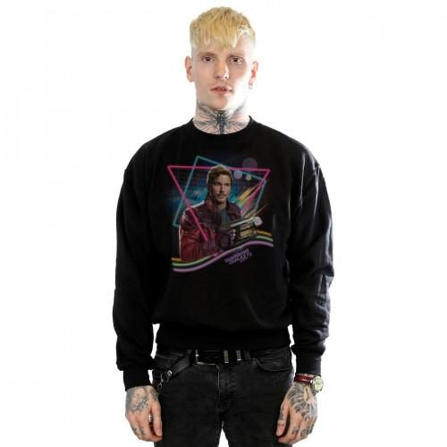 Marvel Mens Guardians Of The Galaxy Neon Star Lord Sweatshirt