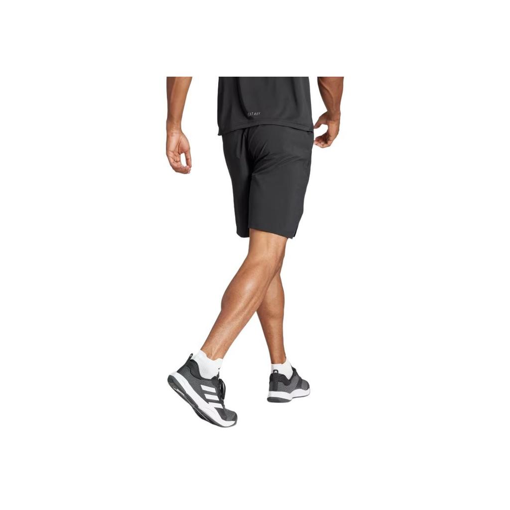 Adidas Designed For Training Workout Shorts With Solid Color Logo Men Shorts Black IK9723