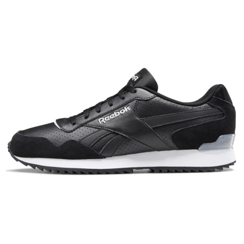 Reebok Спортивные повседневные кроссовки Royal Glide Ripple Clip из ПУ с амортизацией, низкие, унисекс, черные EF7712