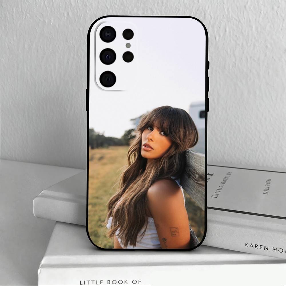 E-Ella L-Langley-Y   Phone Case For Samsung S25,24,23,22,30,21,10,9,Ultra,Plus,Lite,FE,4,5 G Soft Black Case