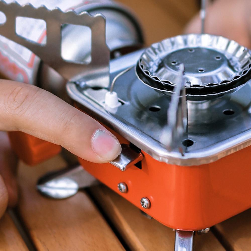 Уличные электронные печи с зажиганием, туристические портативные аксессуары для приготовления пищи, складная регулируемая газовая плита