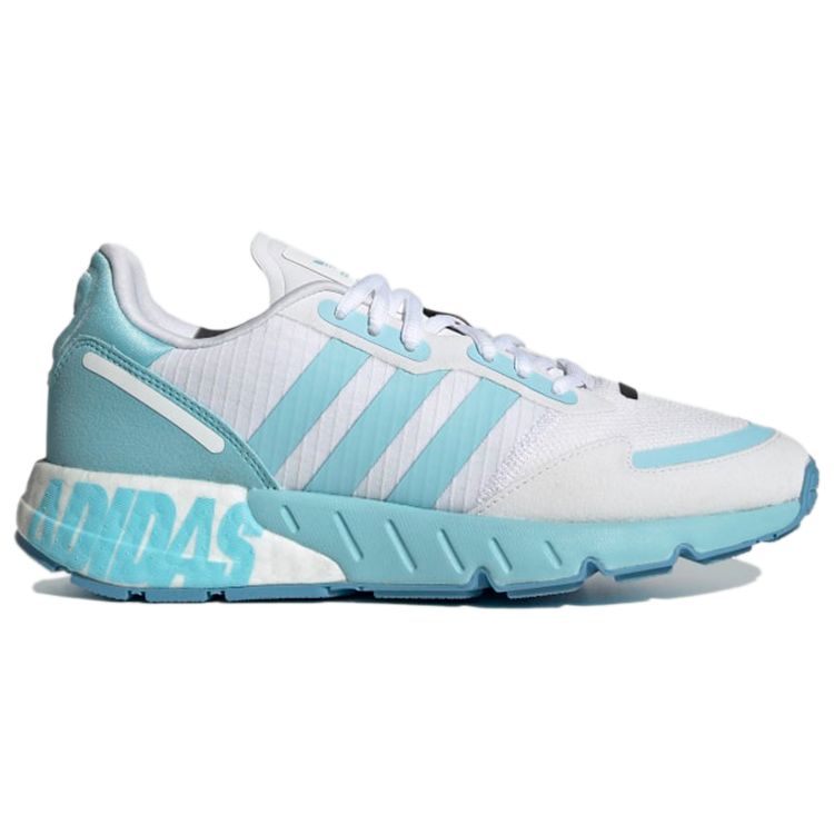 Adidas ZX 1K Boost Bold Logo Graphic - Hazy Sky Women Sneakers Blue Cloud-White Hazy-Blue FX6864