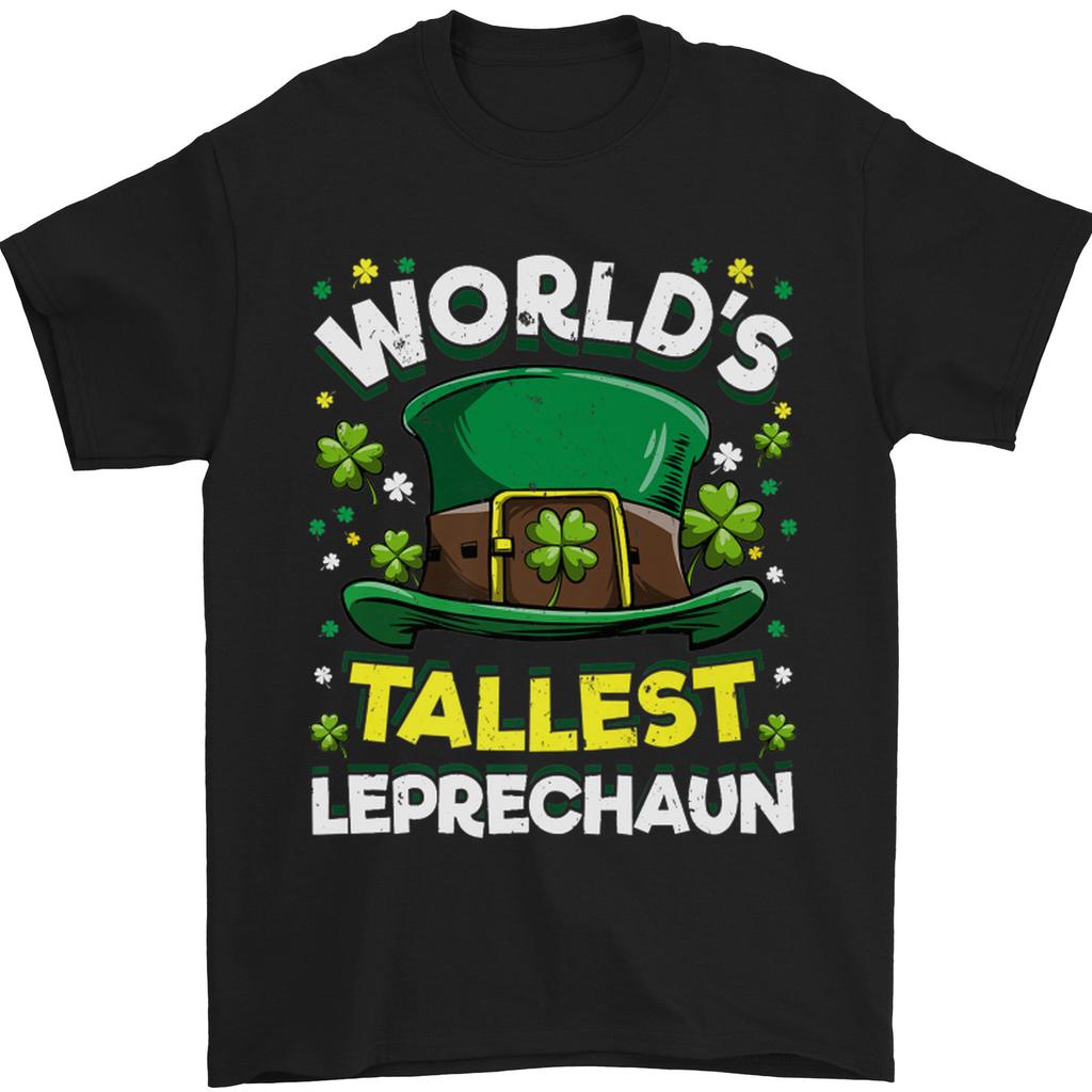 26 Worlds Tallest Leprechaun St Patricks Day Mens T-Shirt 100% Cotton Unisex T-Shirt