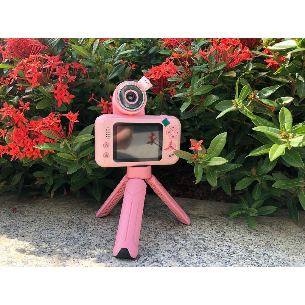 Детская камера 4000 Вт HD большой экран с откидным объективом, детская цифровая камера может делать селфи