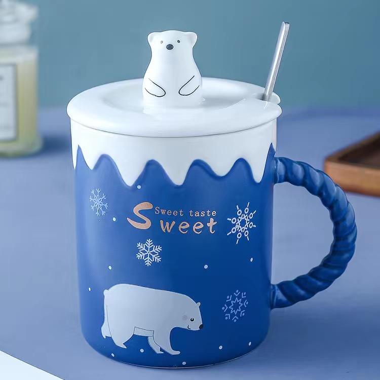 Творческая личность, кружка с белым медведем, керамическая чашка для воды, чашка для молока, чашка для кофе, чашка для сока, подарок