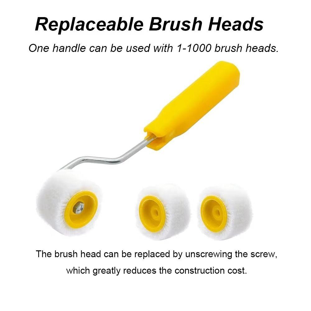 Ergonomic Design Trim Edge Brush Roller Plastic Small Paint Brushes Painting Tools