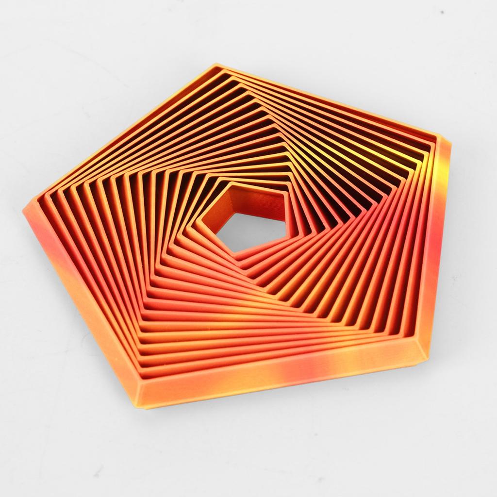3D Printed Pentagonal Toys For Children And Adults, Focused Toys For Stress Relief And Relaxation