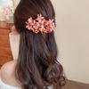 Colorful Hanfu Hair Clip Cloth Ponytail Holder Sweet Flower Hairpin  Girls